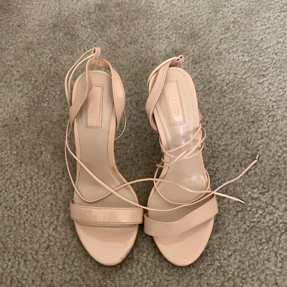 Cream size 6 heels